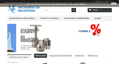 Desktop Screenshot of akcesoriadobalustrad.pl